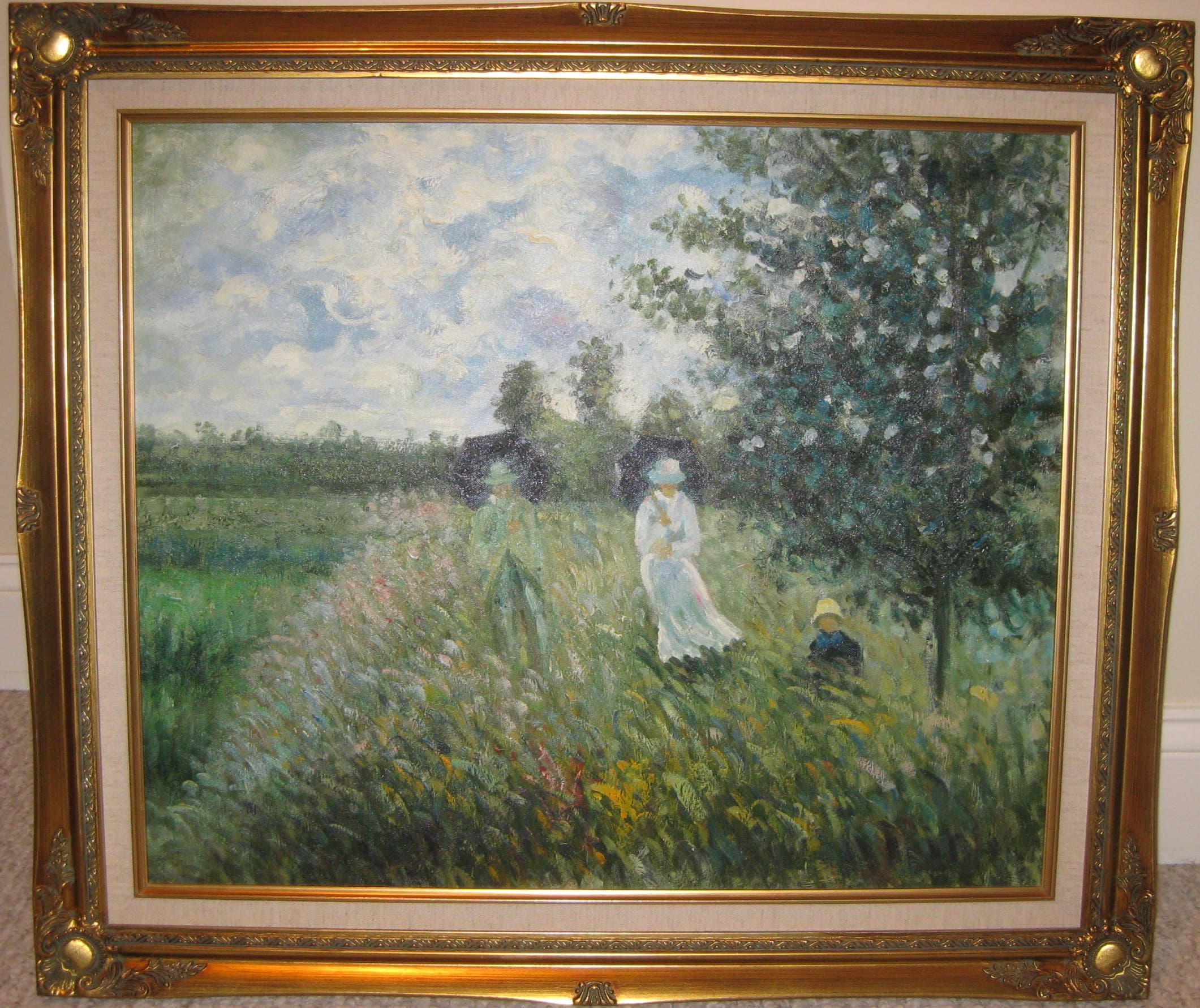 Framed, Bright Floral Print