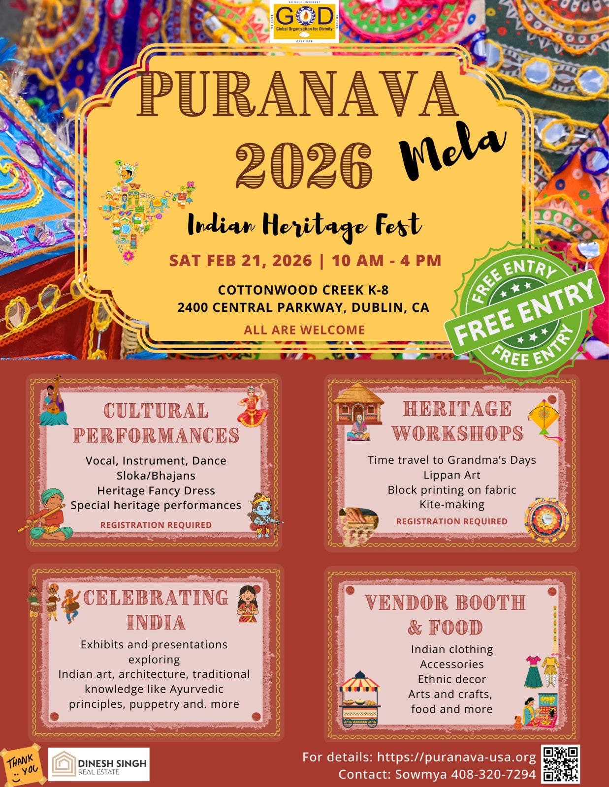 Puranava Mela 2026 - Indian Heritage Fest