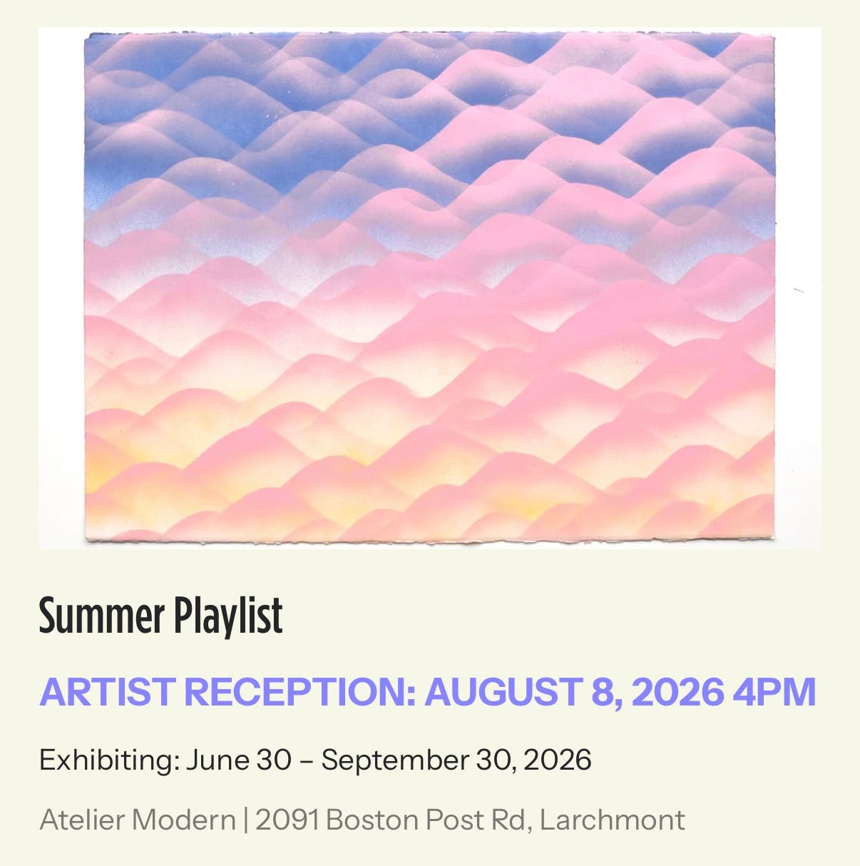 Summer Playlist Artist Reception