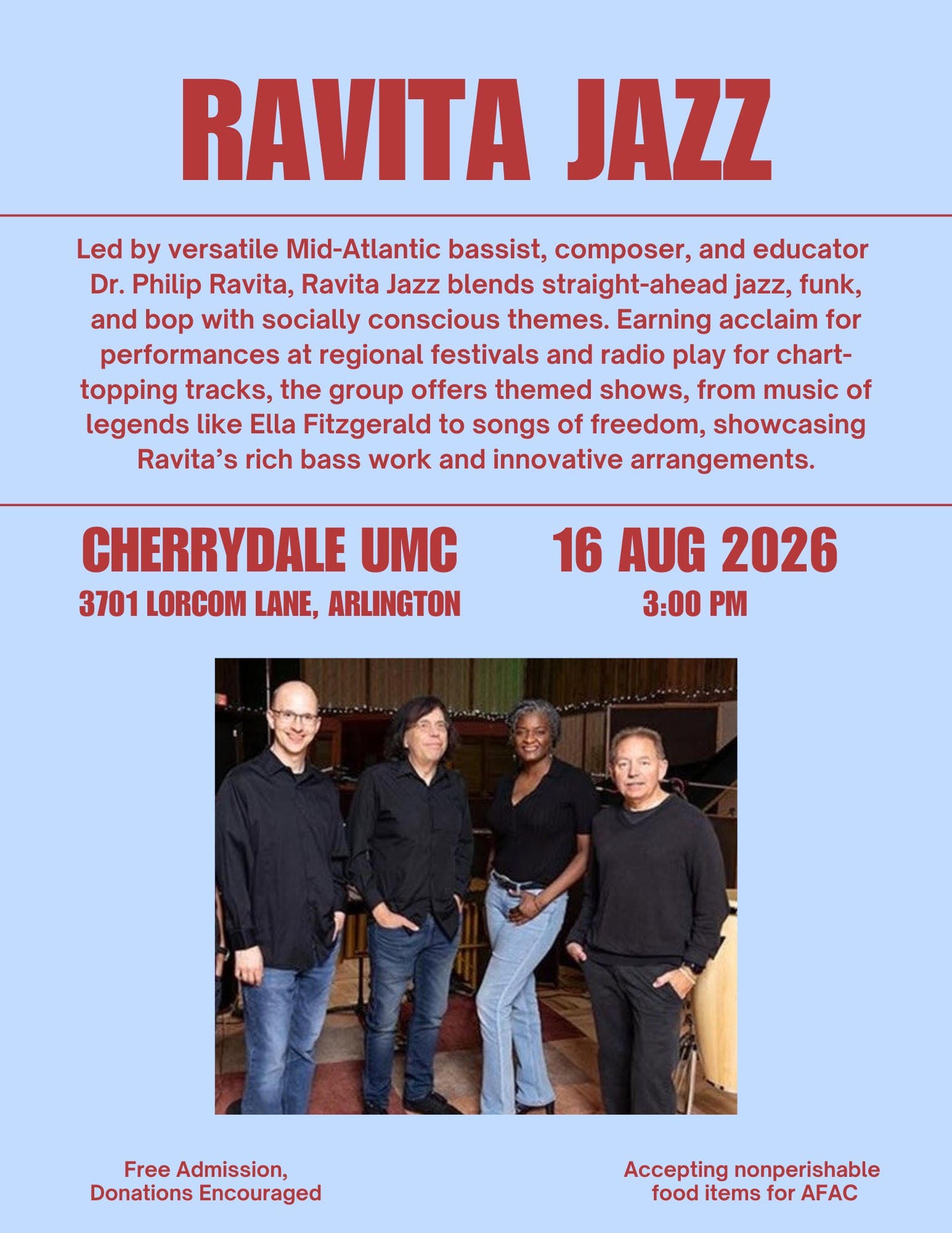 Free Jazz Concert, All are Welcome