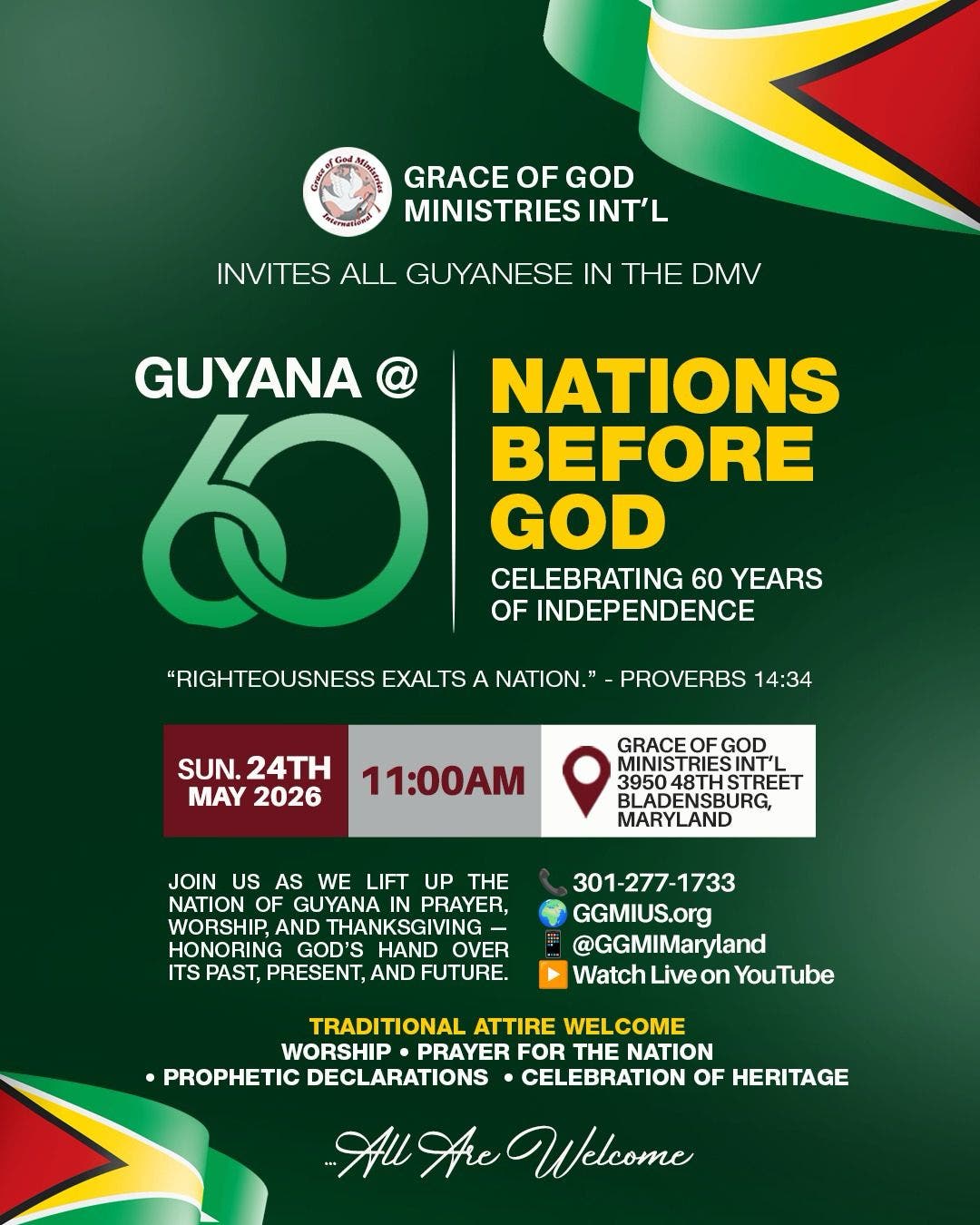Guyana @ 60 Nations Before God