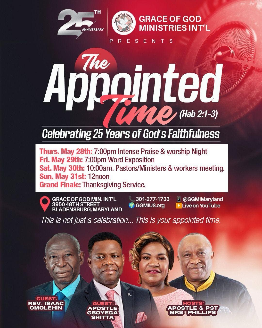 The Appointed Time: GGMI's 25th Year Anniversary