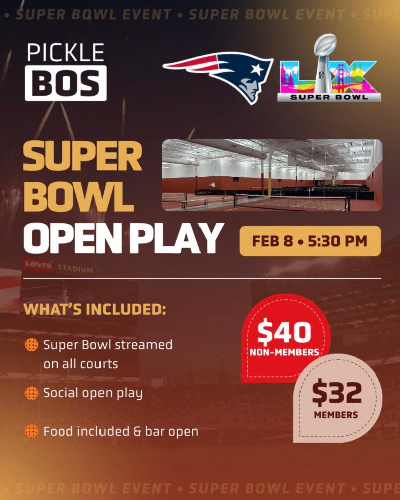 Pickleball Super Bowl Open Play & Watch Party