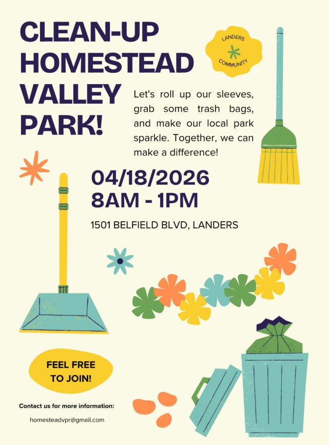 Clean-Up Homestead Valley Park!