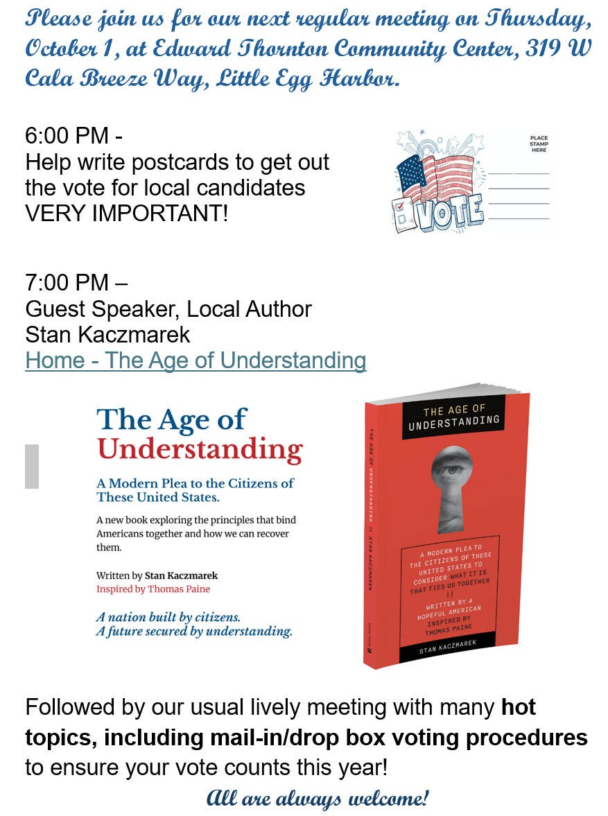 Regular Meeting & Guest Speaker