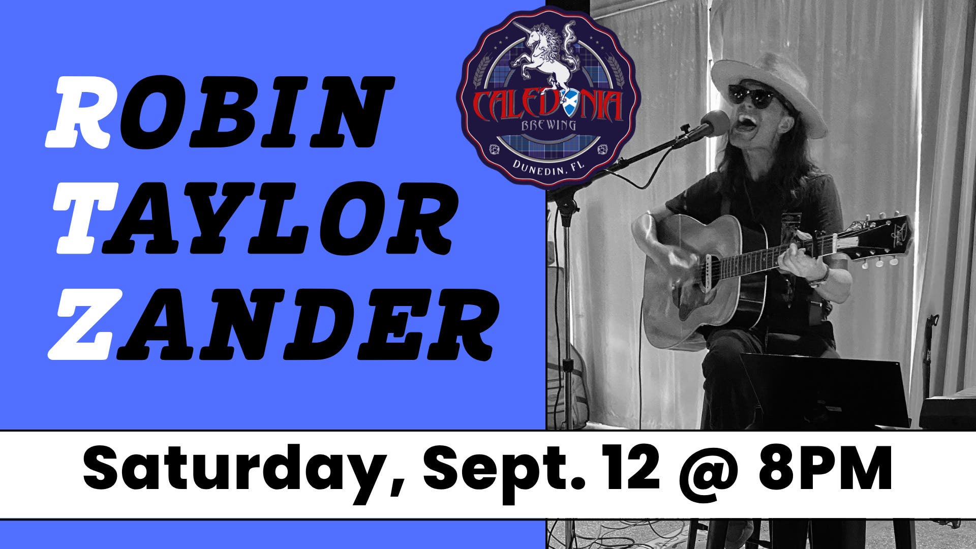 Robin Taylor Zander LIVE at Caledonia Brewing — FREE to attend!