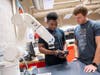 Huskie students learn in one of the college's many laboratories. Over the past 40 years, NIU has graduated nearly 14,000 engineering students with bachelor's and graduate degrees, including its first doctorate grad in 2025.