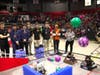 Members of Cary-based Golden Ratio Robotics, who came in first place, and The Techineers of Naperville, third place, compete in the championship round of the FIRST Tech Challenge State Championship. 