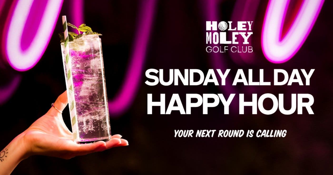 All Day Happy Hour at Holey Moley Golf Club, Austin