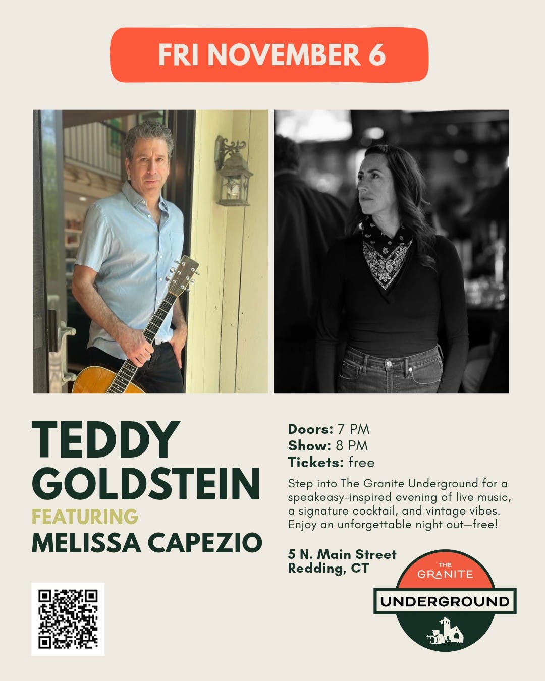 Granite Underground Speakeasy: Teddy Goldstein