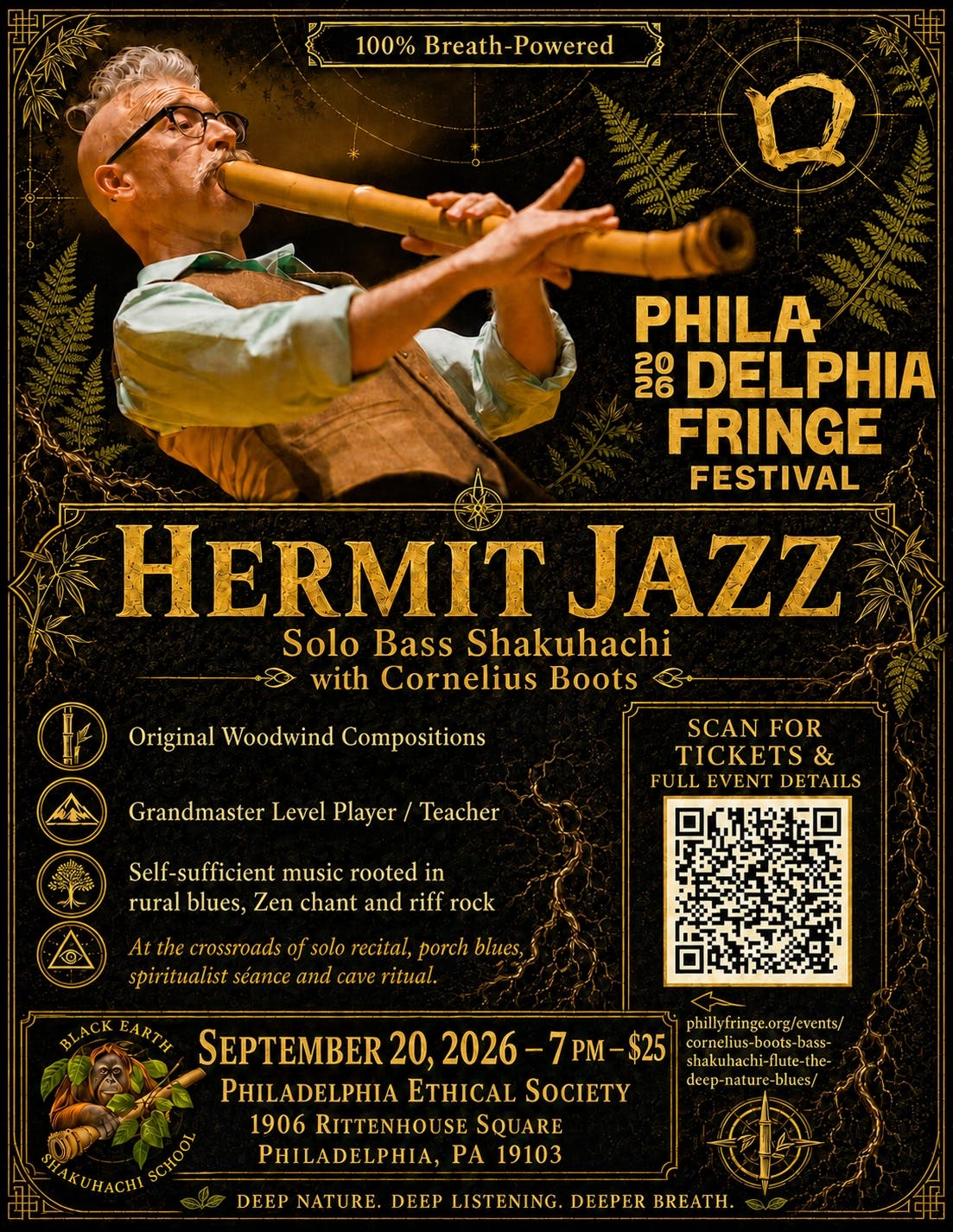 Hermit Jazz: Solo Bass Shakuhachi with Cornelius Boots