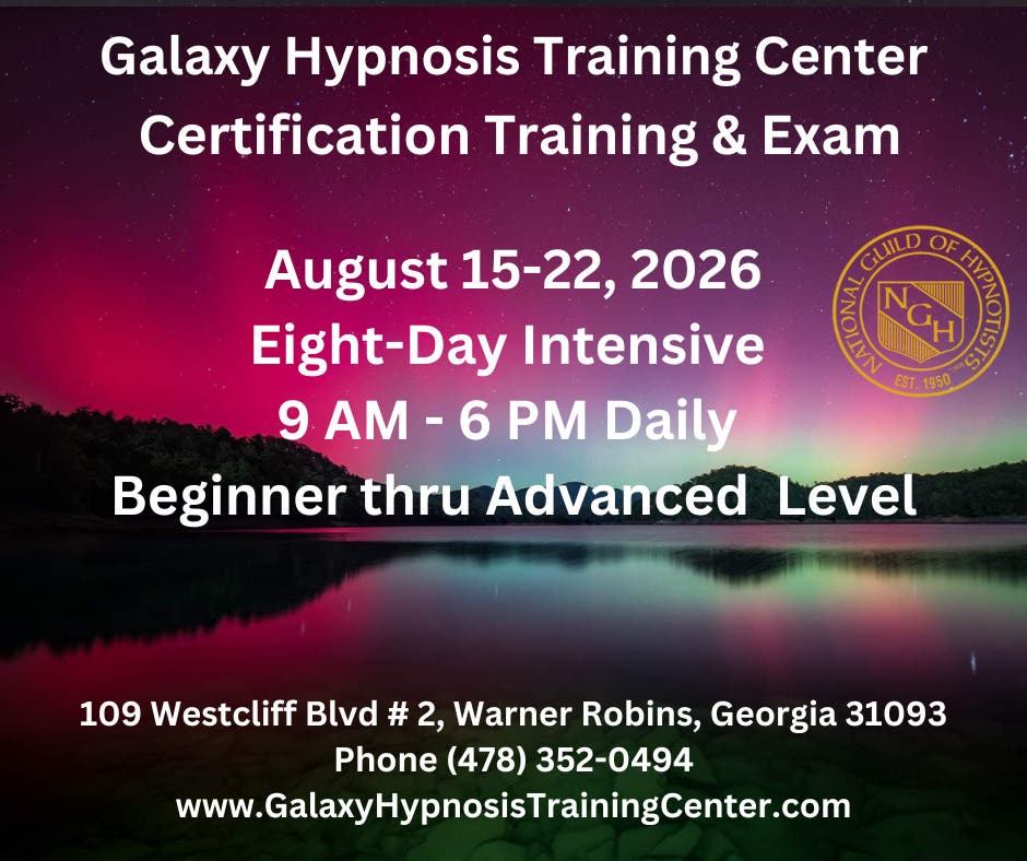 Professional Hypnosis Certification Training - Eight-Day Course