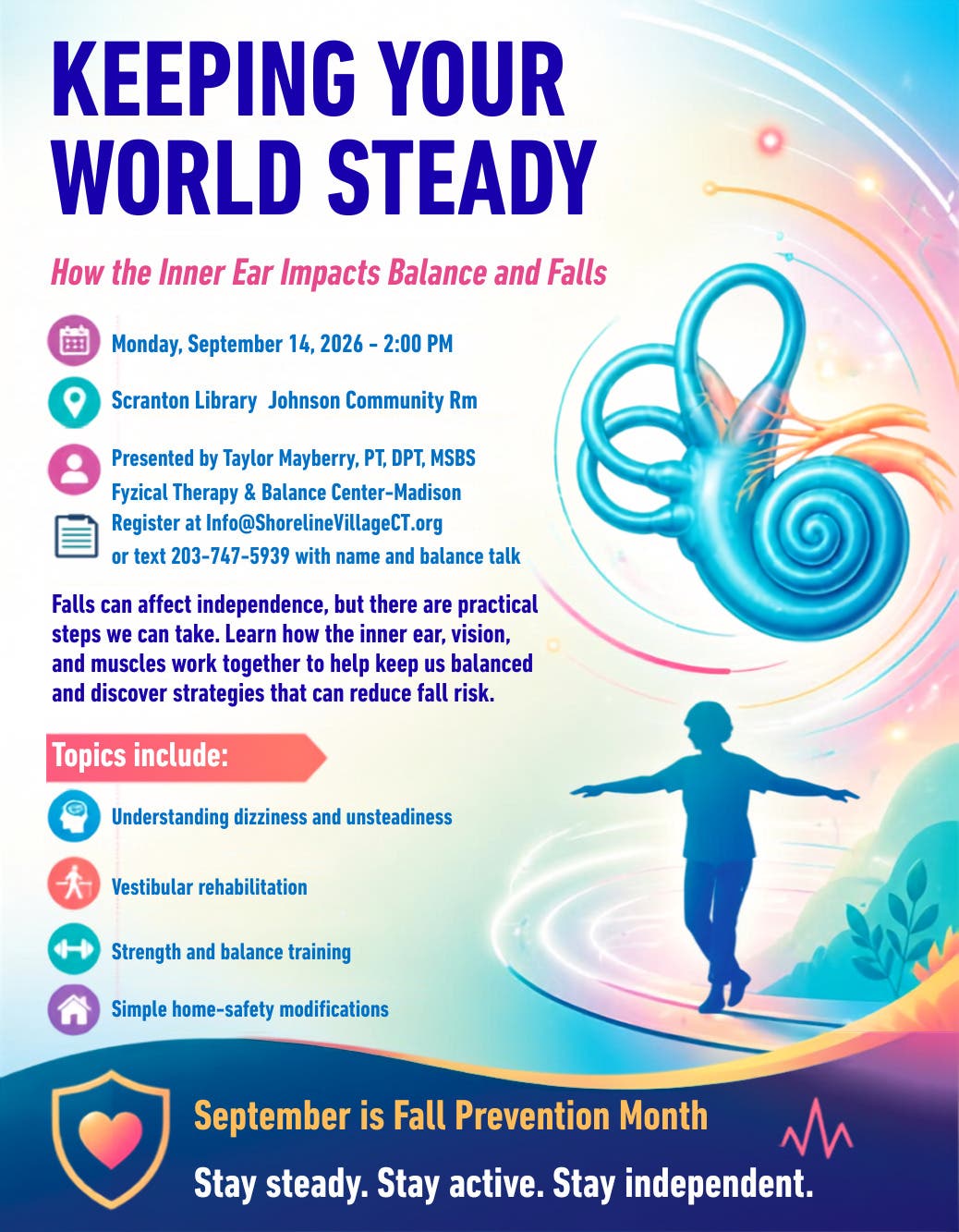 Keeping Your World Steady: How the Inner Ear Impacts Balance & Falls