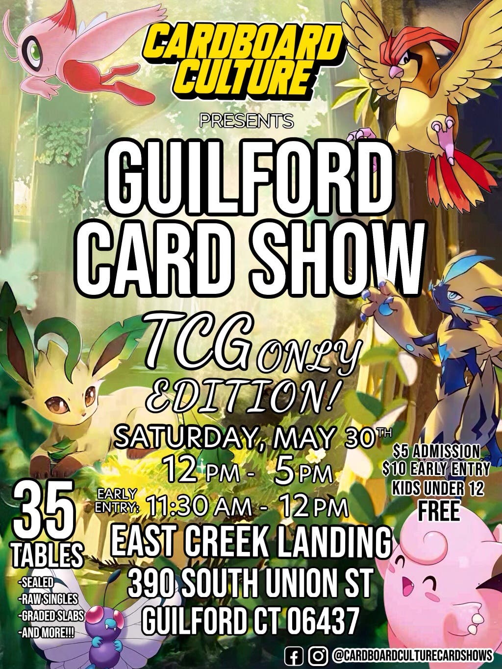 Cardboard Culture persents the Guilford Card Show TCG Only Edition!