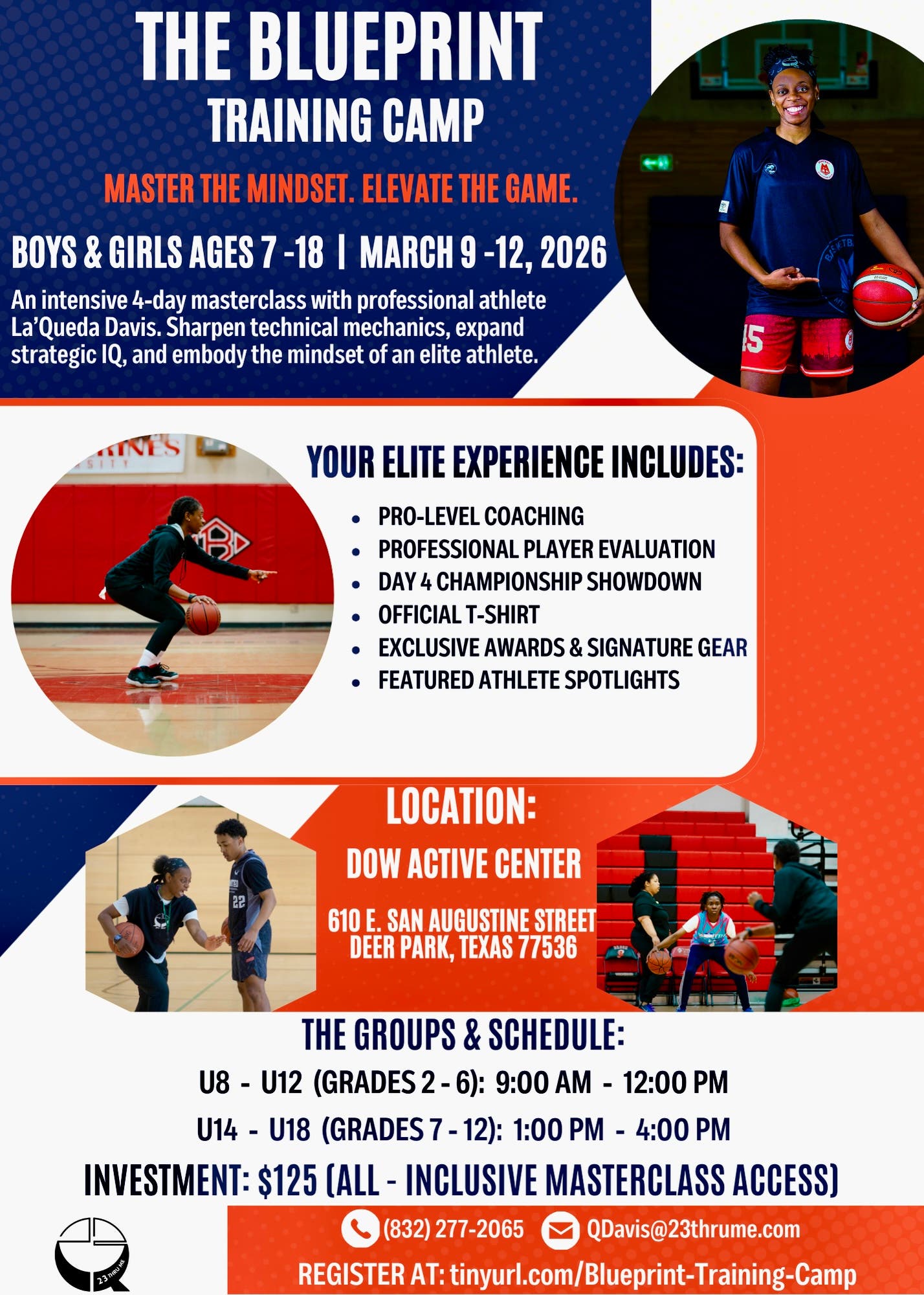 The Blueprint Training Camp: 4-Day Elite Basketball Masterclass at Dow Active Center