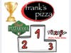First Place - Frank's Pizza in Lincoln Park; Second Place - Vinni's Pizzarama in Wayne; Third Place - Pizza One in Wayne.