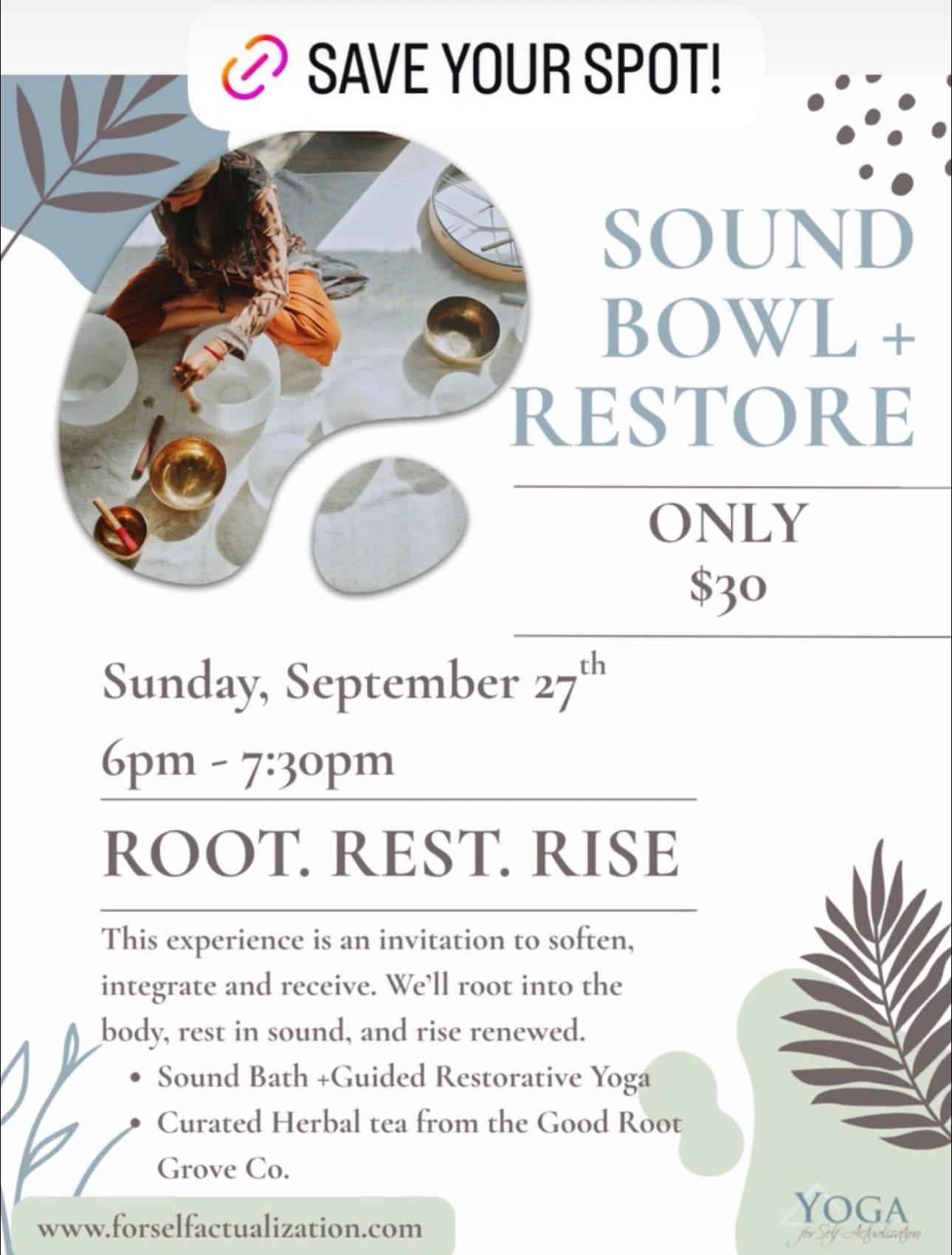 Sound Bowl + Restore