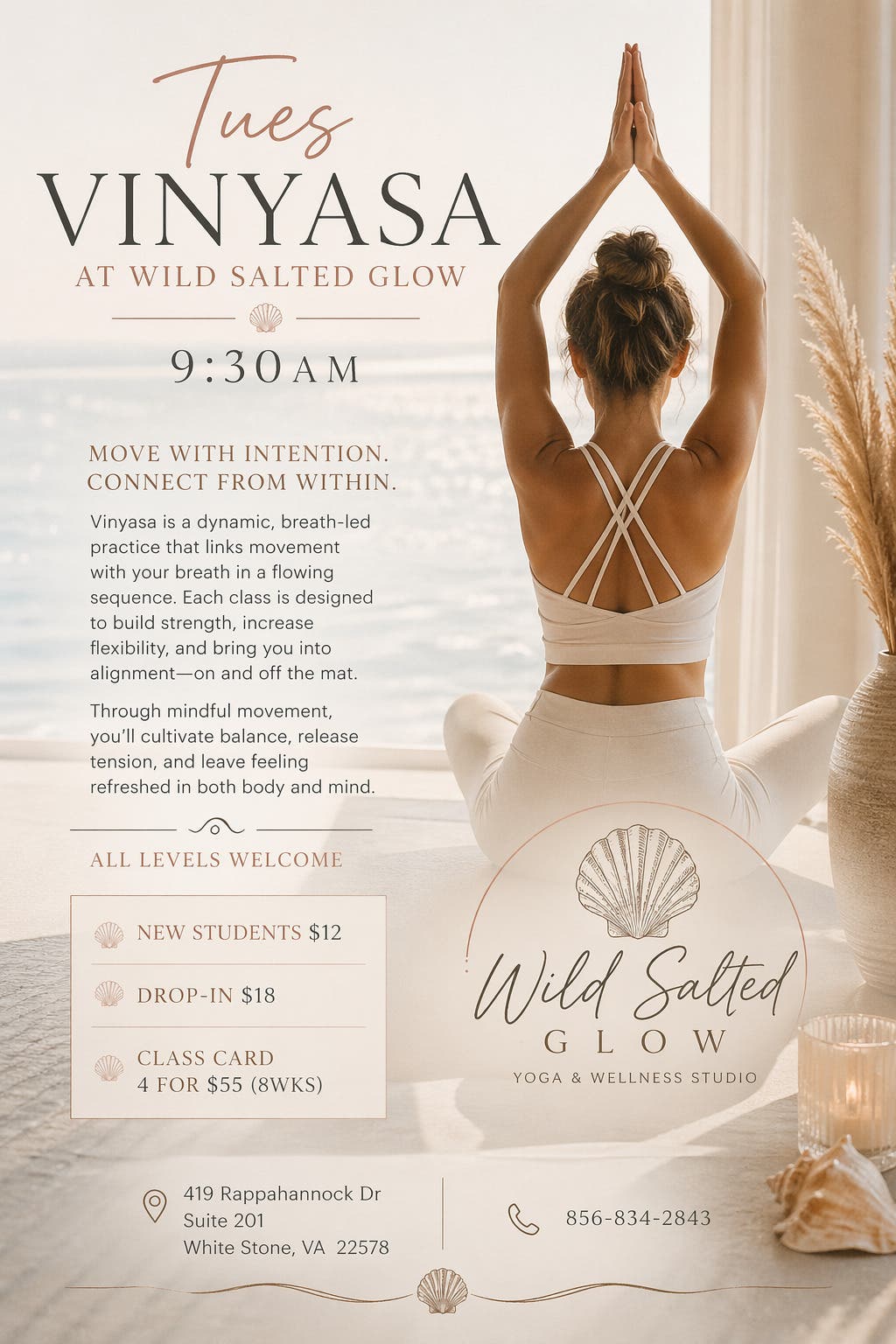 Vinyasa Yoga at Wild Salted Glow