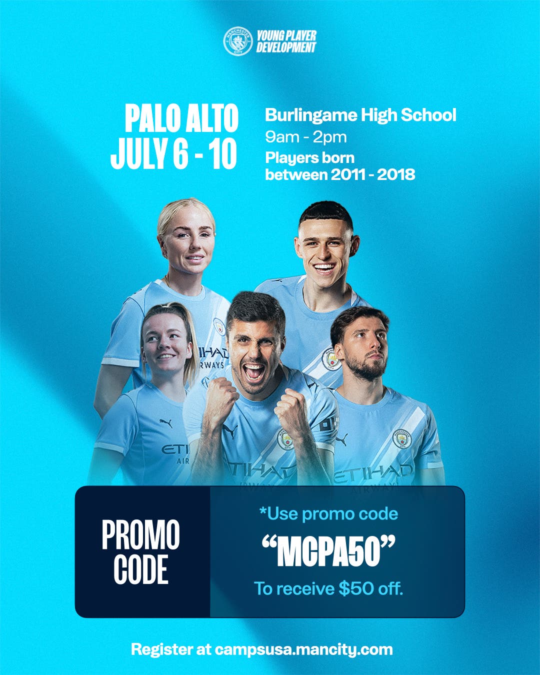 MANCHESTER CITY SOCCER CAMP Palo Alto 2026