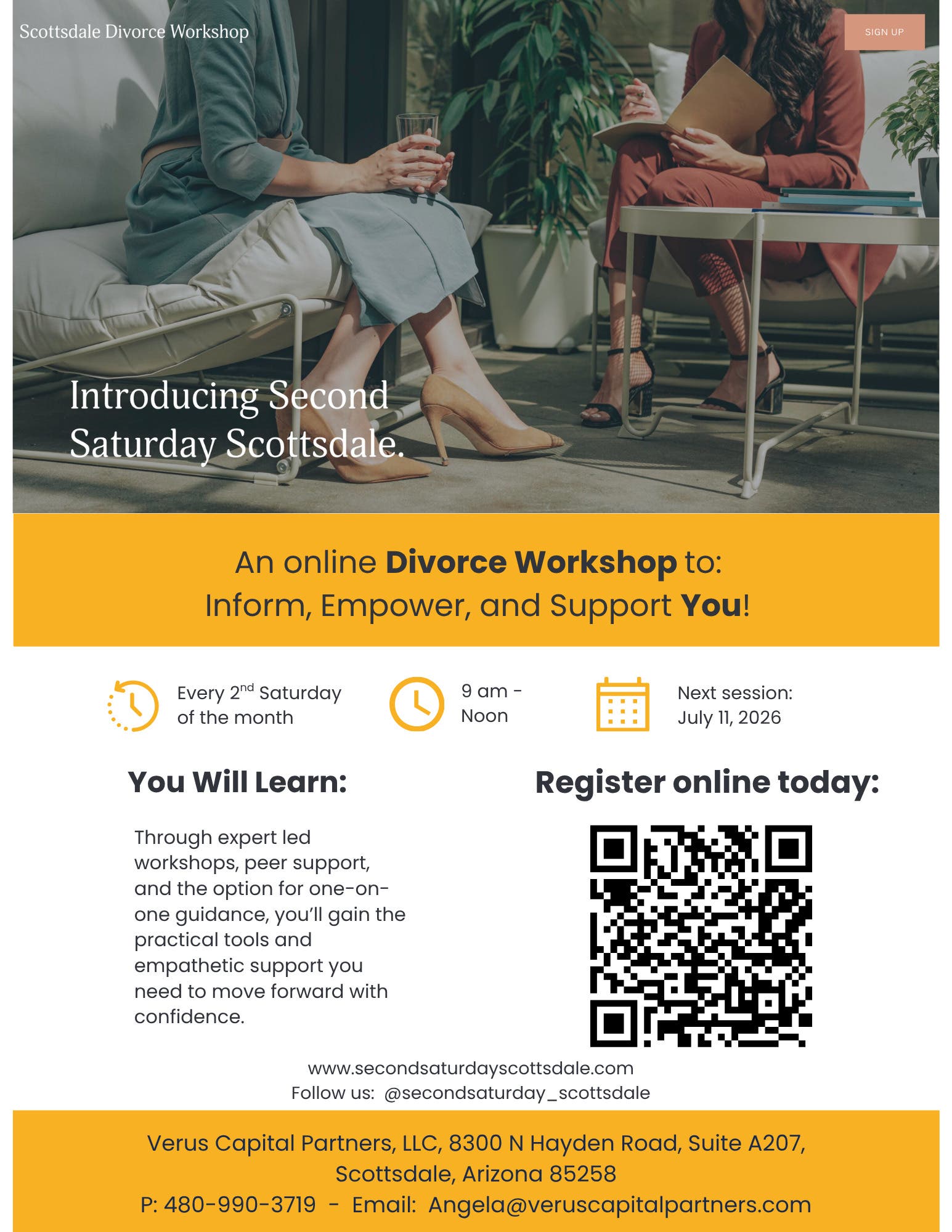 Second Saturday Online Divorce Workshop - This Weekend