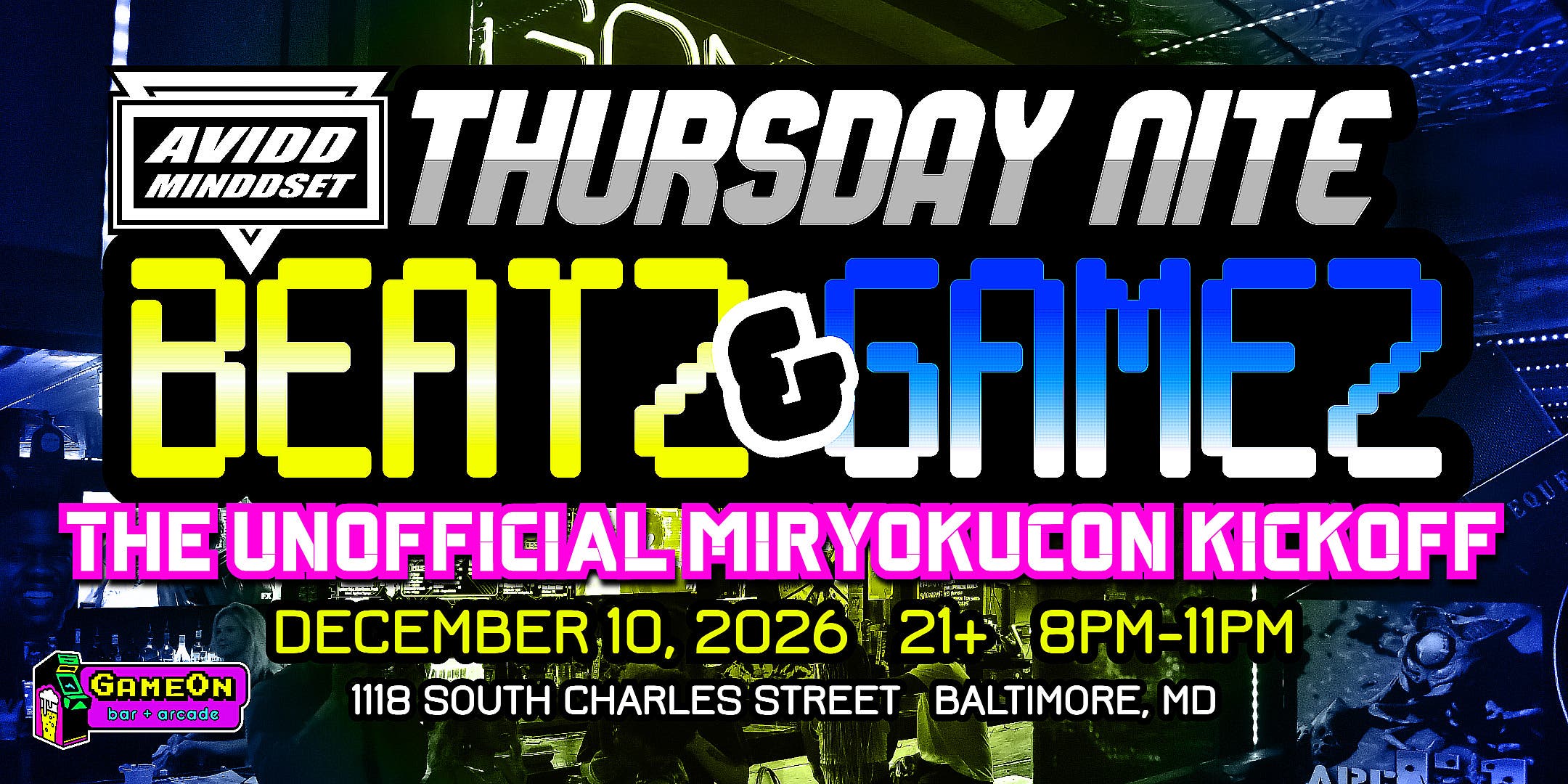 Avidd Minddset's TNBG: The Unofficial Miryokucon Kickoff