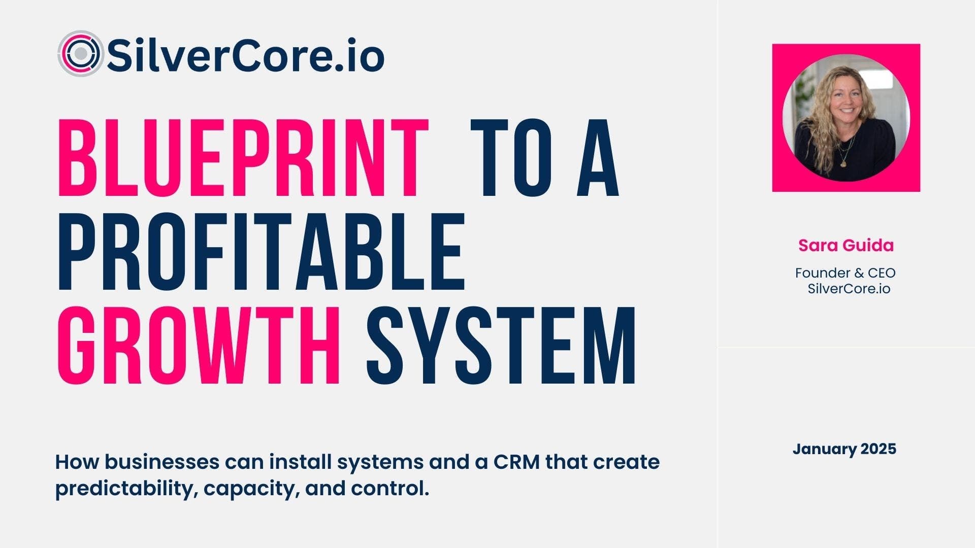 Blueprint to Profitable Growth Systems | SilverCore.io