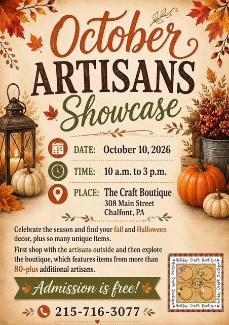 October Artisans Showcase