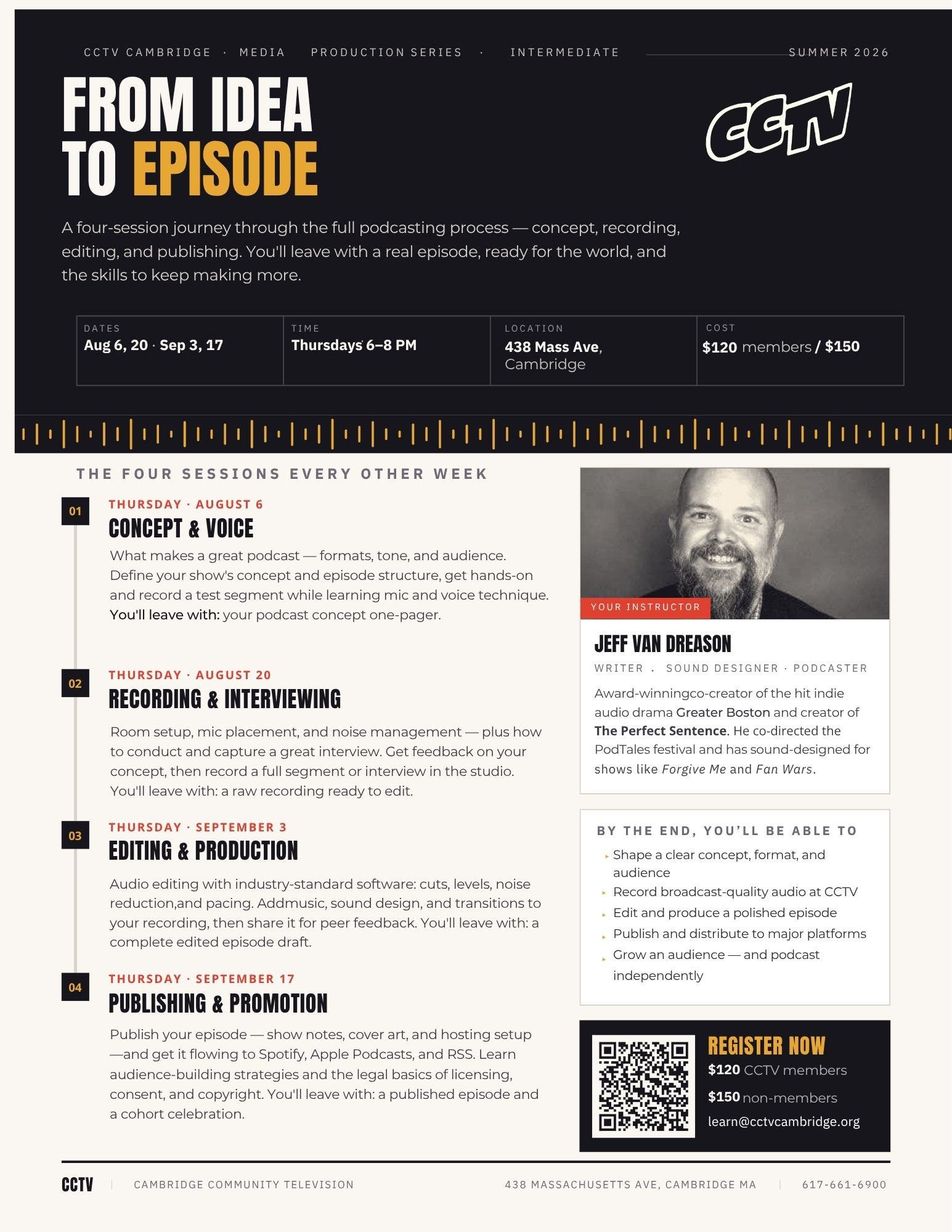 From Idea to Episode: Four Session Podcast Series