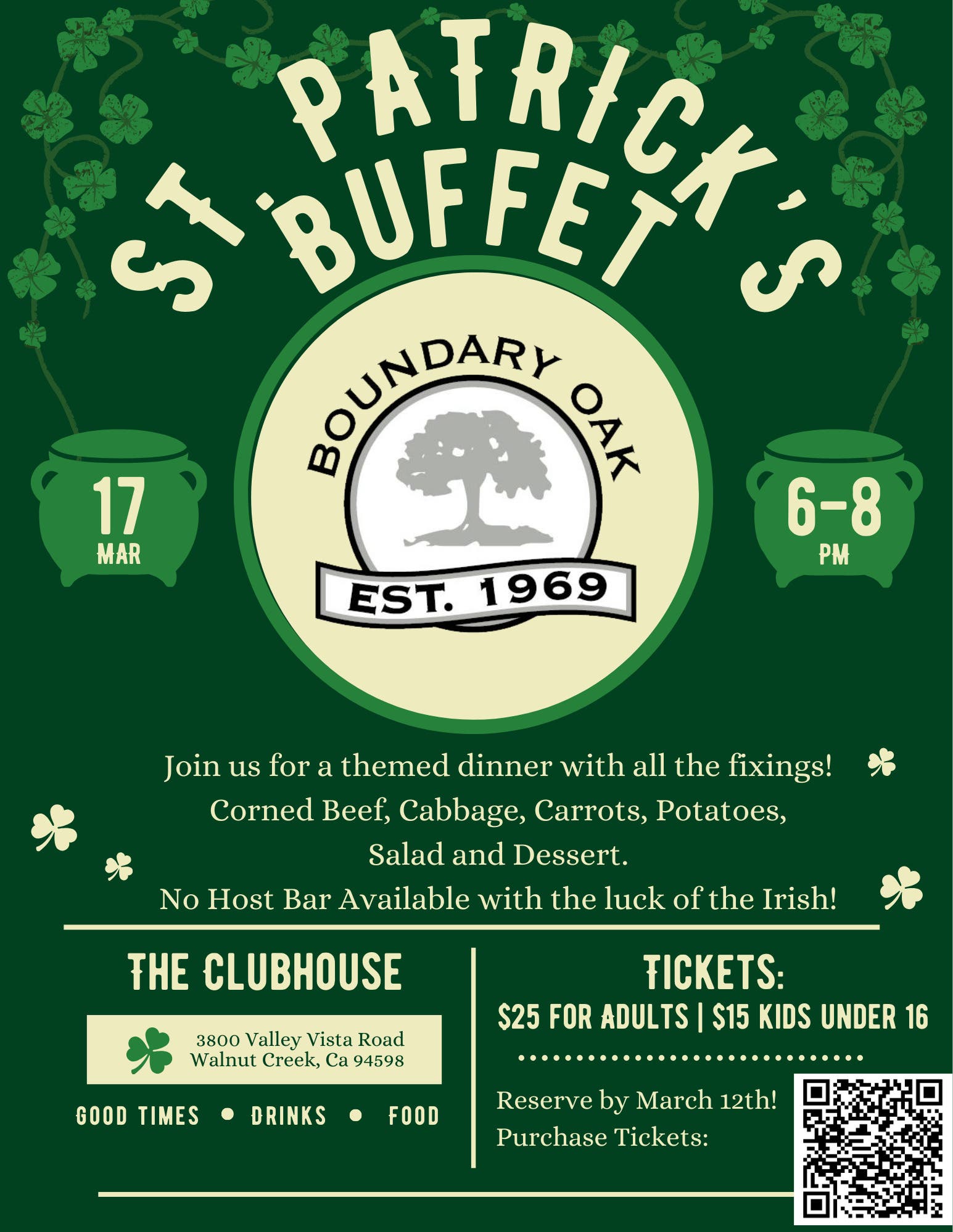 St. Patrick's Buffet