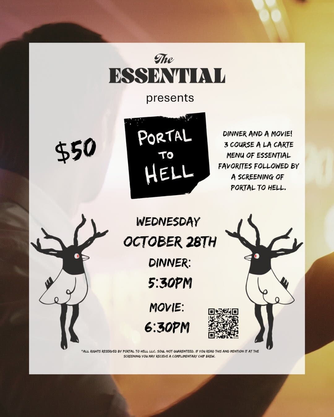 Dinner and a movie night at The Essential