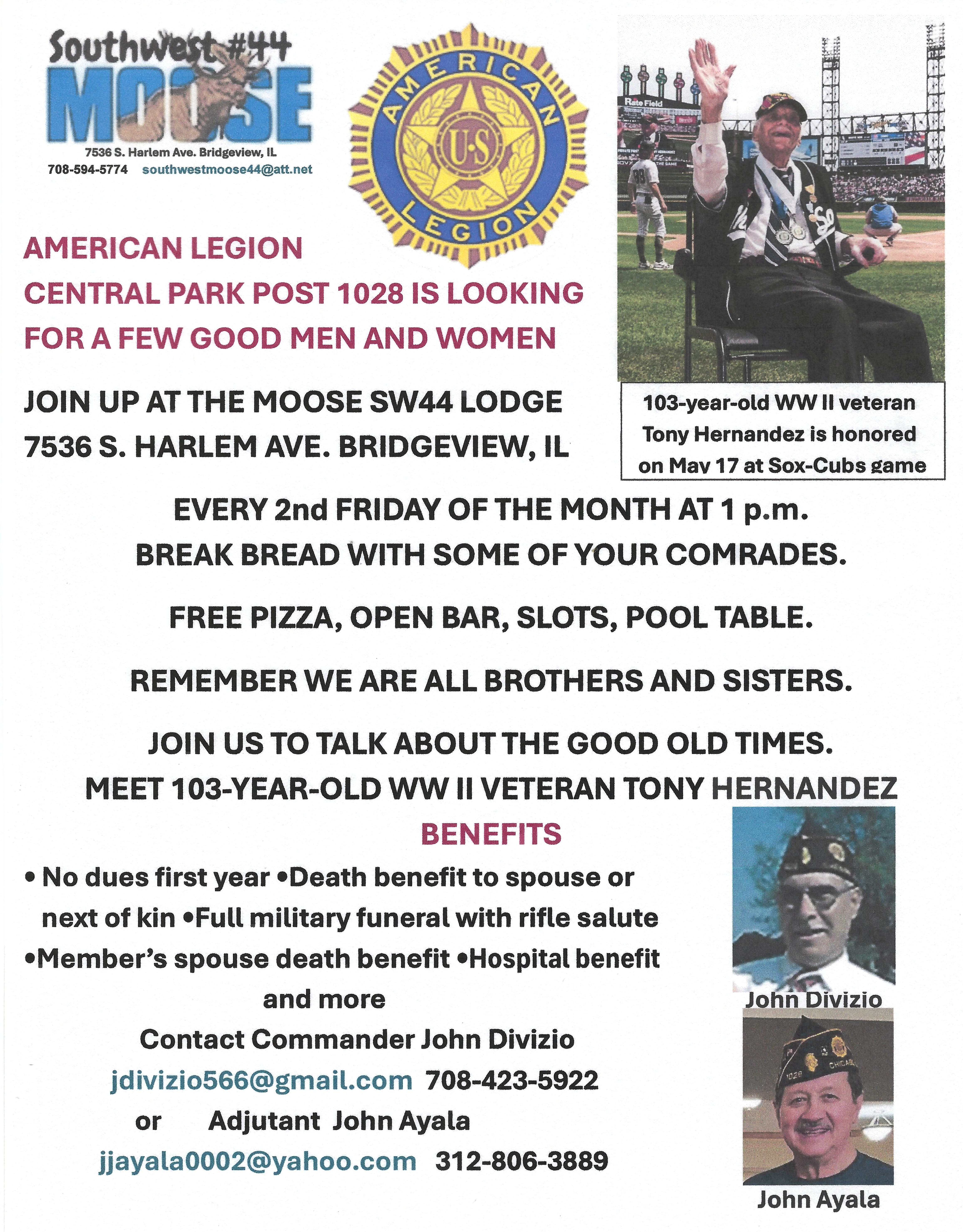 American Legion Central Park Post 1028 Meeting
