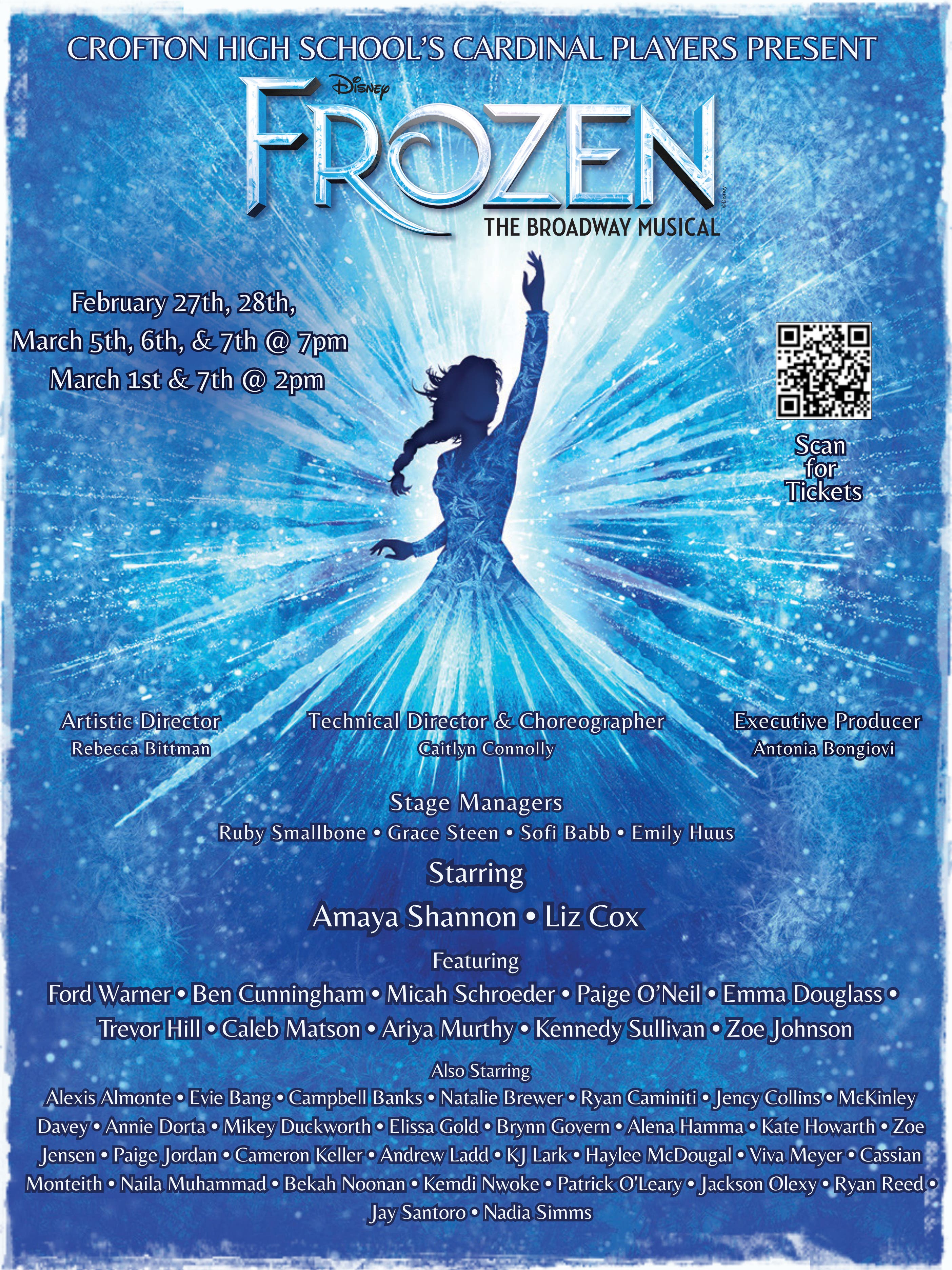 Crofton's Cardinal Players present Disney's Frozen