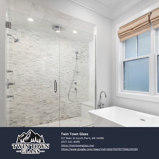 Glass Shower Doors in South Paris: Custom Enclosures Built and Installed by Twin Town Glass