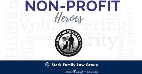 K9s for Veterans Chosen as Non-Profit Hero of the Month By Sterk Family Law Group