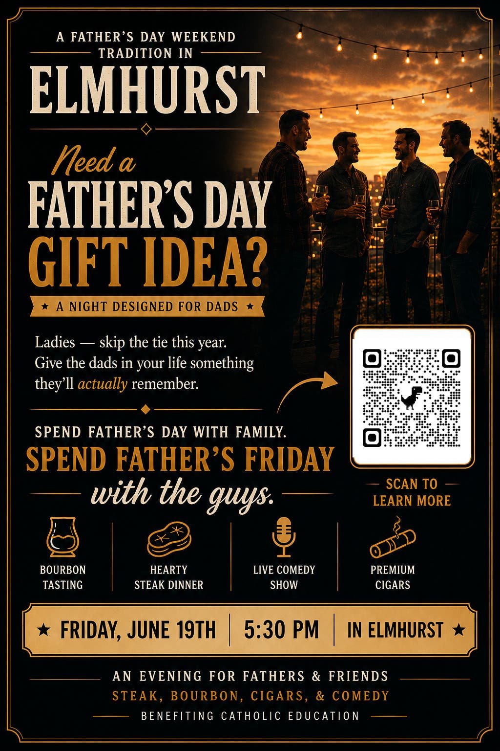 Father’s Day Gift Solved: Bourbon, Steaks & Big Laughs at Father's Friday