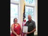 Mayor Lauretti presented the Constitution Week Proclamation to Ripton Parish Chapter Regent Christine Schmied