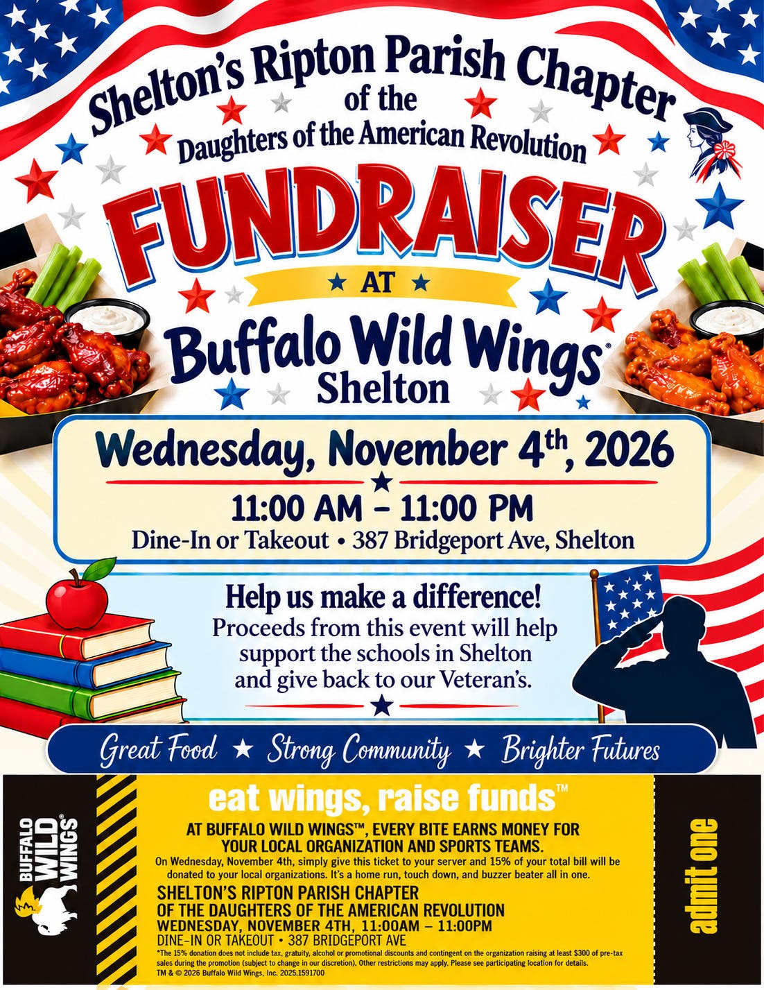 Shelton's Ripton Parish Chapter of the Daughters of the American Revolution Fundraiser