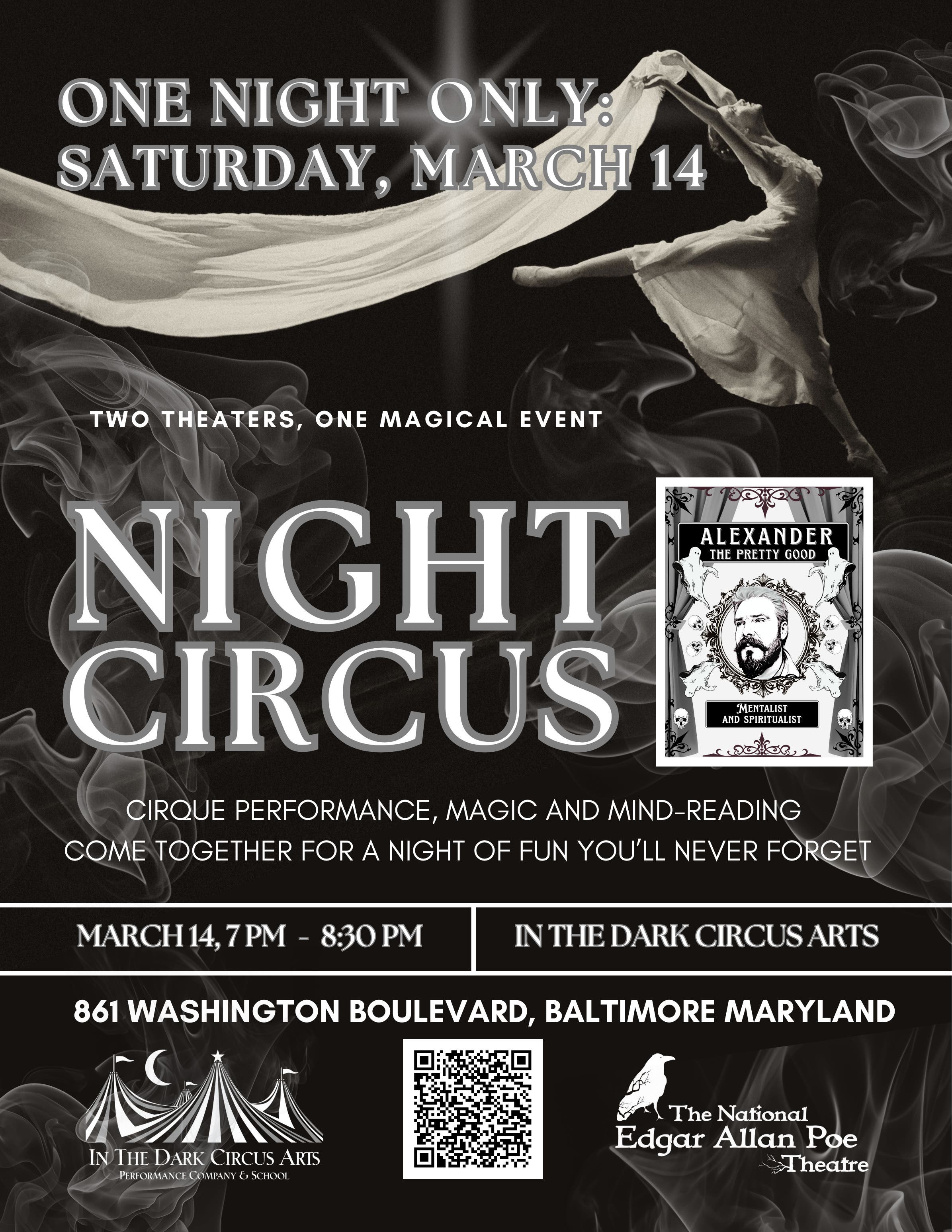 Night Circus: An Evening of Mentalism, Magic & Cirque