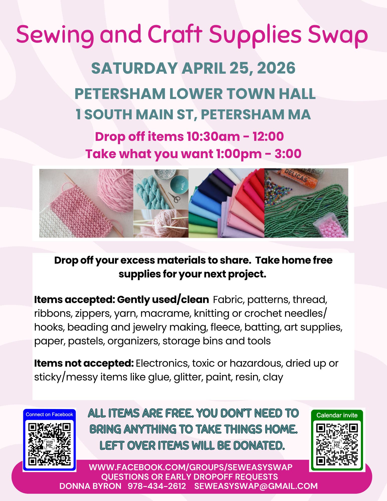 Sewing and Craft Supplies Swap