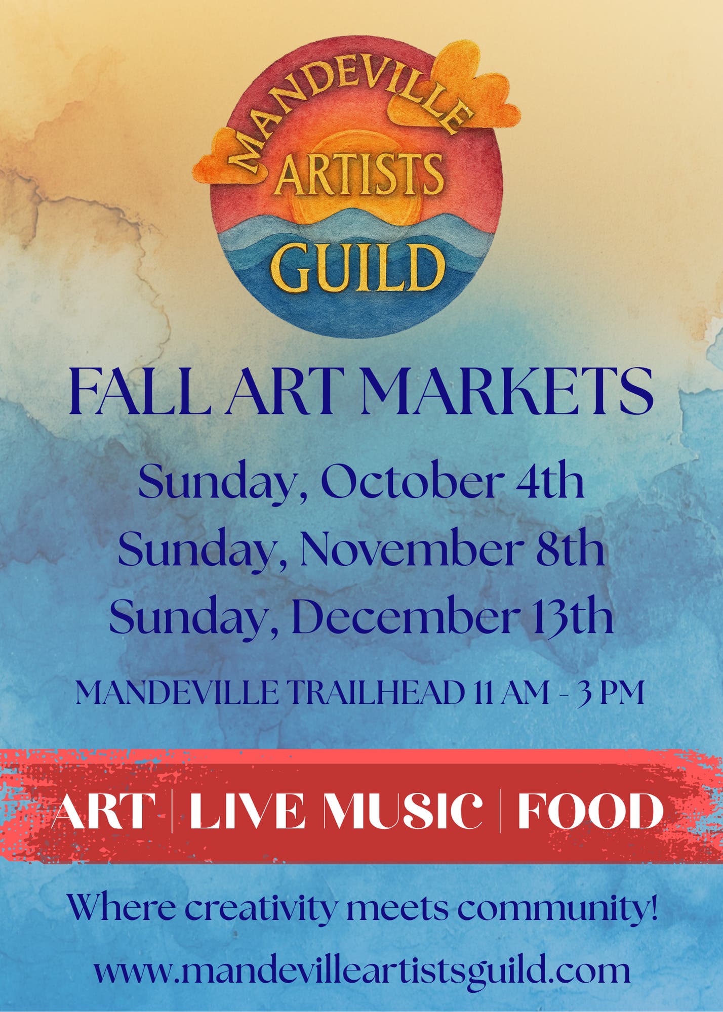 Mandeville Artists Guild Fall Art Markets