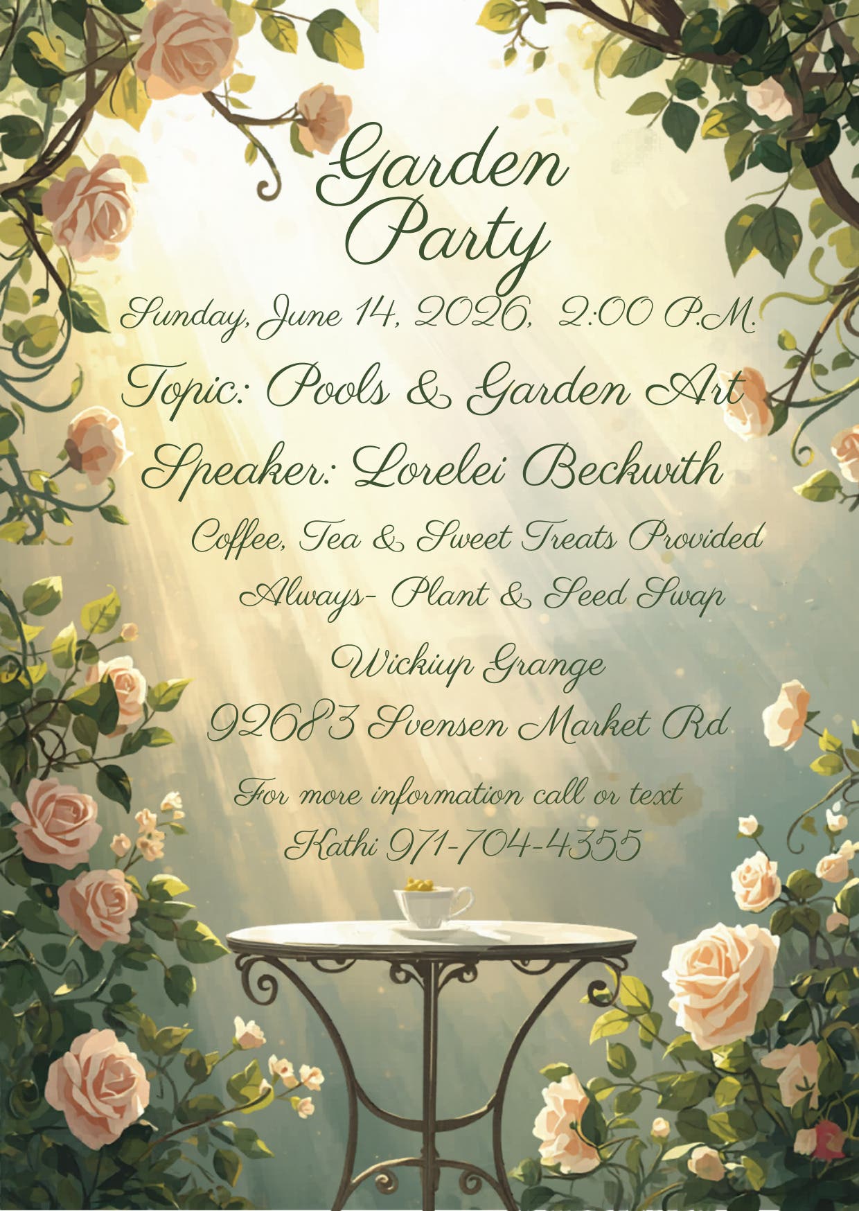 Wickiup Grange Garden Party