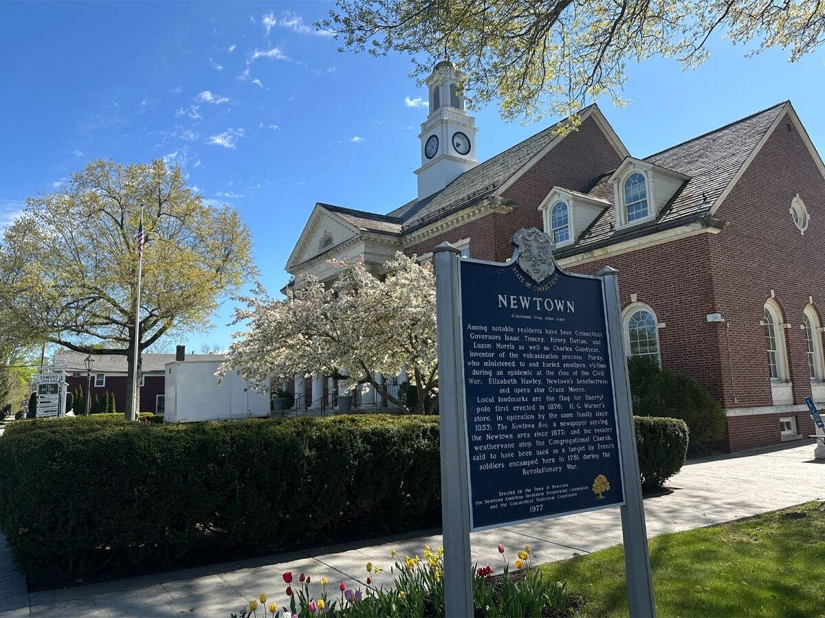 Edmond Town Hall in Newtown. 