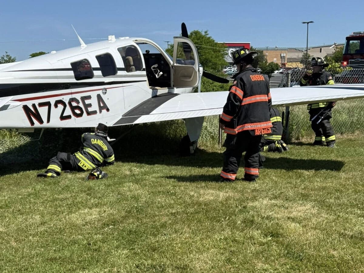 A small aircraft crashed at Danbury Airport Thursday morning. 