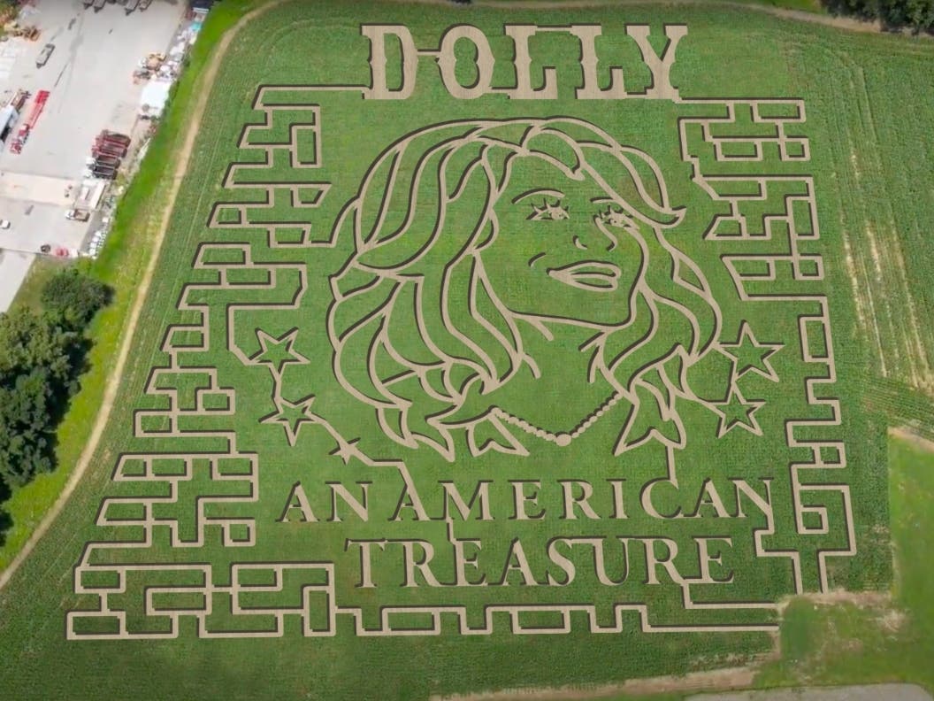 A five-acre Dolly Parton-themed corn maze will open at Twins BBQ Co. in Brookfield on Sept. 5 as part of this year’s nationwide “Get Lost with Dolly” campaign.