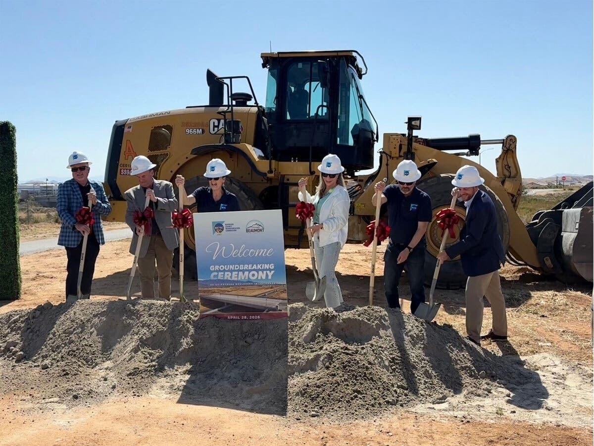 Officials broke ground on Phase II of the SR-60/Potrero Boulevard Interchange Project on Tuesday, April 28, 2026.