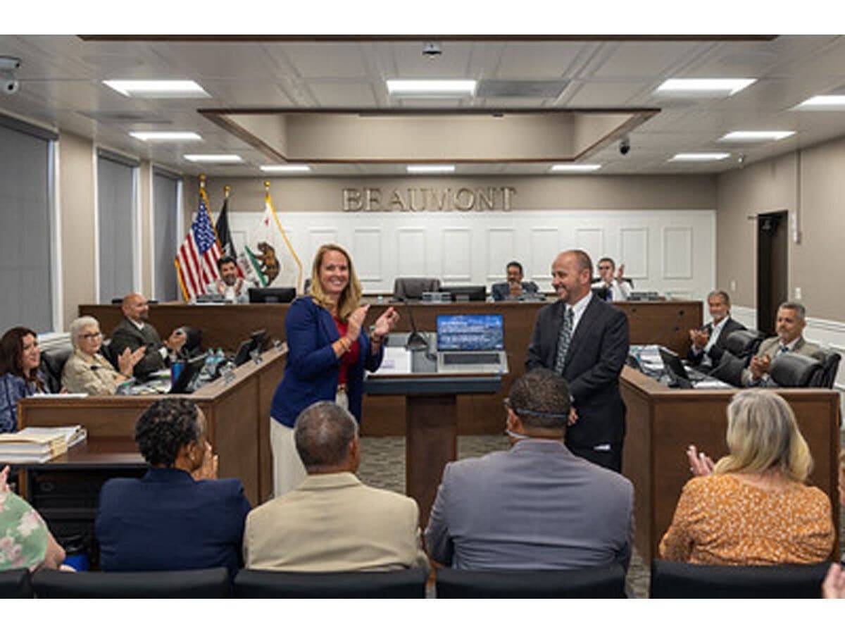 Christopher Boatman was sworn-in as the new city manager of Beaumont during a city council meeting on Tuesday, June 2, 2026.