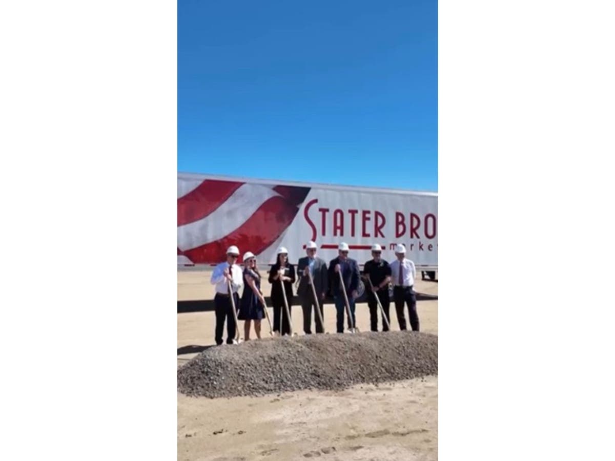 Menifee city officials join a groundbreaking ceremony on Thursday, July 9, 2026 for a new Stater Bros. market that will be developed at the new McCall Square shopping center.