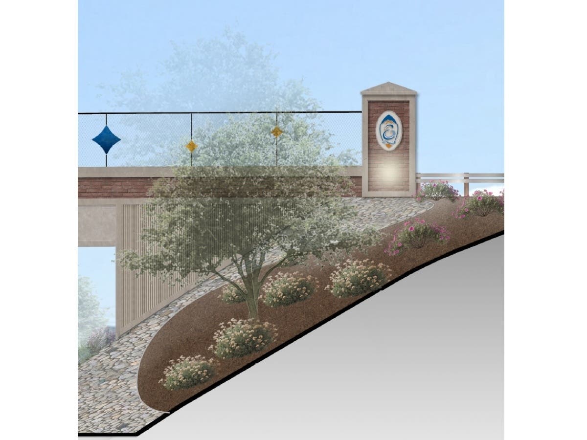 A rendering of the proposed design of the Franklin Street Bridge.