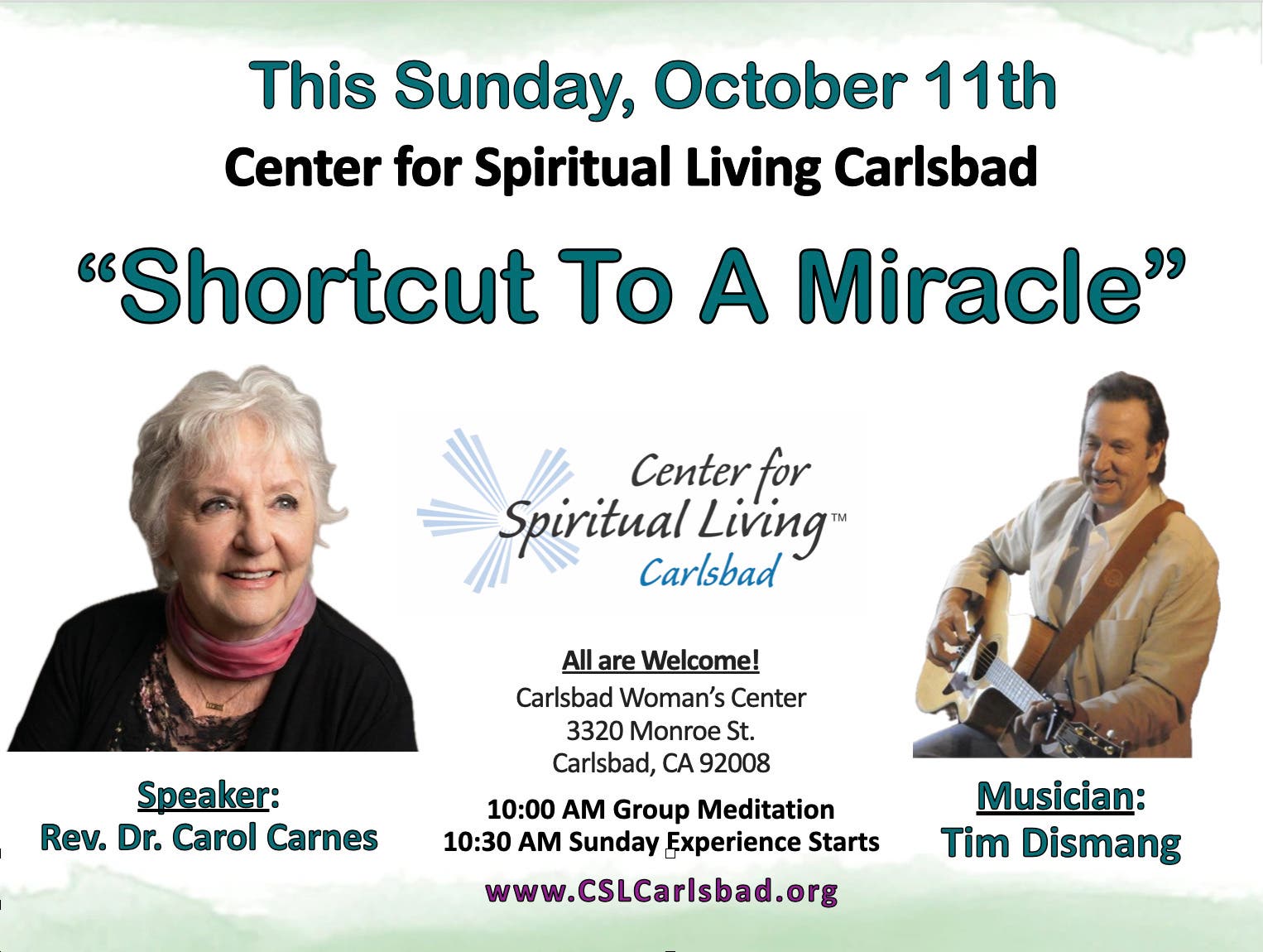 Metaphysical Church - Center Spiritual Living Carlsbad