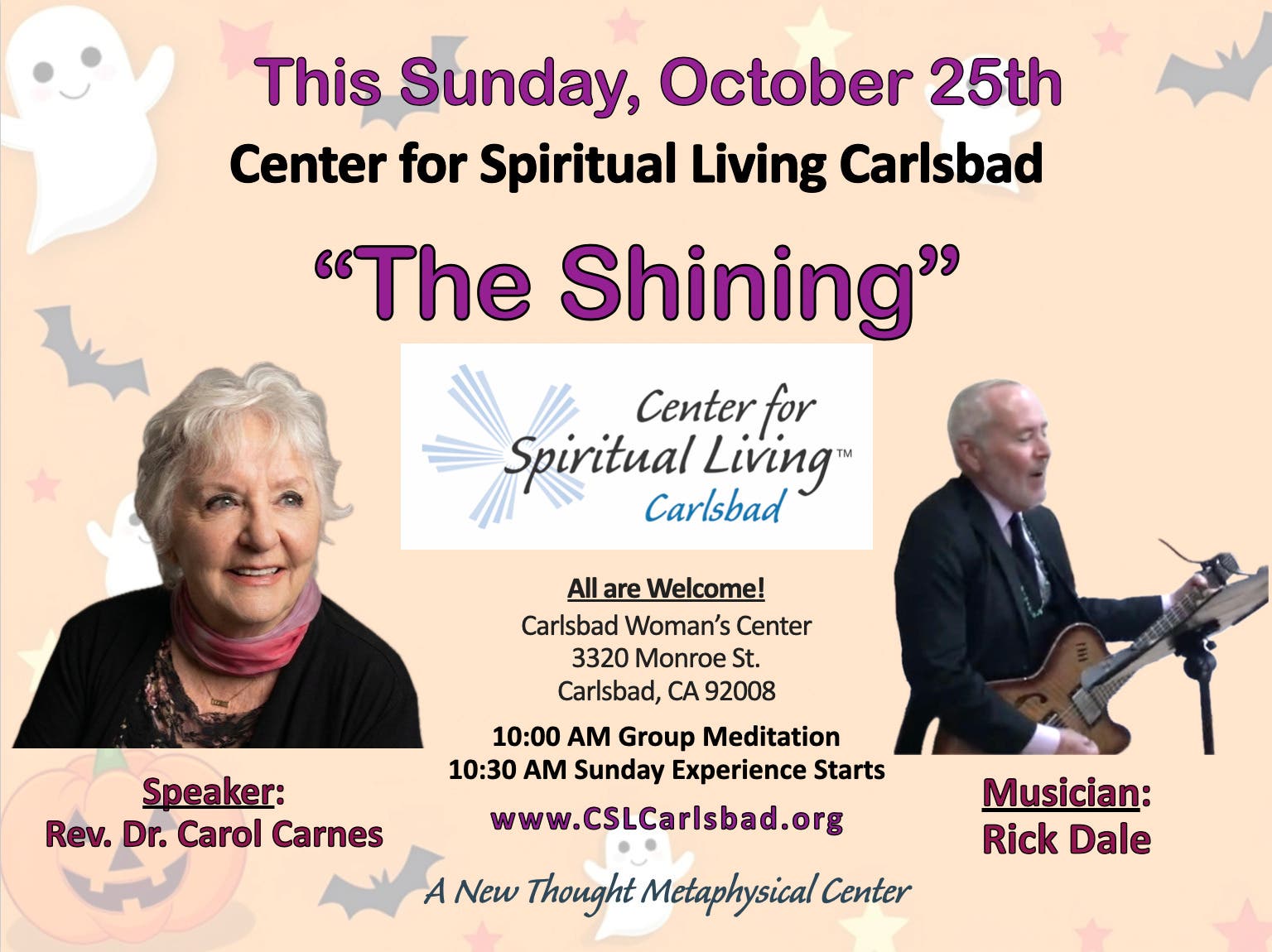 Metaphysical Gathering - Center for Spiritual Living Carlsbad